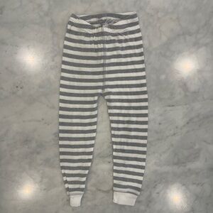 Rabbit Skins Gray and White Striped Kids Bottoms
